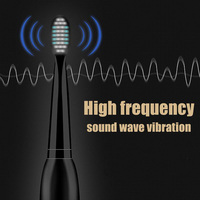 Potężna ultrasonic elektryczna soniczna szczoteczka do zębów USB Charge szczoteczka do zębów z akumulatorem zmywalna elektroniczna szczoteczka do zębów wybielających J110 5